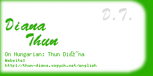 diana thun business card